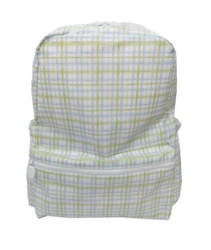 green plaid mini backpack CLASSIC PLAID GREEN BACKPACK