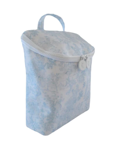 BUNNY TOILE BLUE TAKE AWAY INSULATED BAG