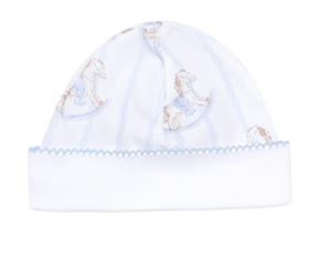 BLUE ROCKING HORSE BABY HAT