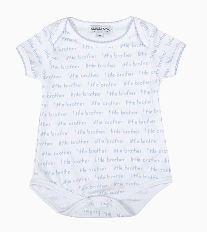 LITTLE BROTHER PRINT SHORT SLEEVE BODYSUIT