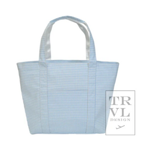 GINGHAM MIST X-LARGE TOTE