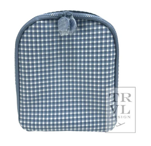 RODEO CHECK INDIGO BRING IT INSULATED BAG