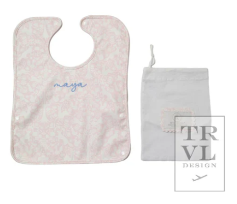 WOODLAND PINK CLEAN UP BIB