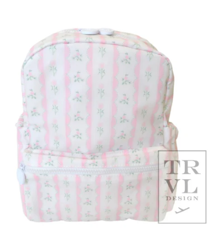 PINK RIBBON FLORAL MINI BACKPACK – Southern Sorelle Embroidery Boutique