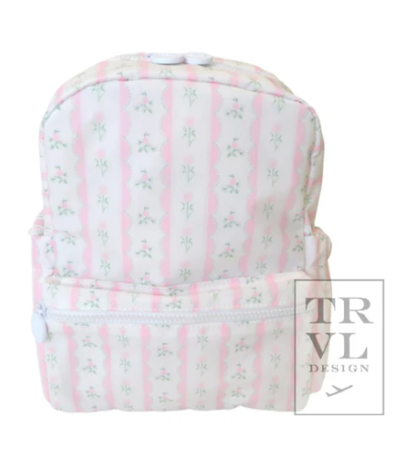 PINK RIBBON FLORAL MINI BACKPACK