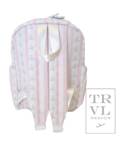 PINK RIBBON FLORAL MINI BACKPACK – Southern Sorelle Embroidery Boutique