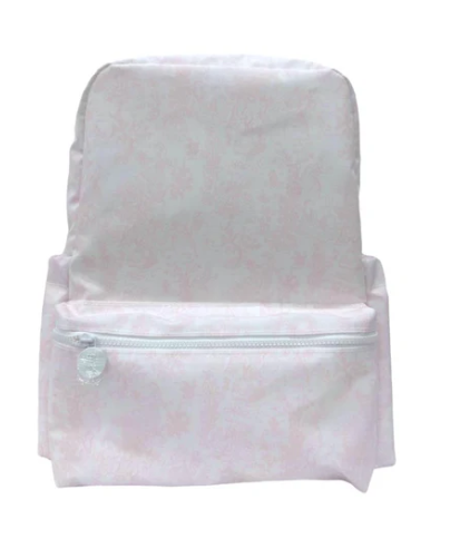 PINK BUNNY TOILE BACKPACK