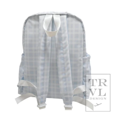 BLUE PIMLICO PLAID BACKPACK