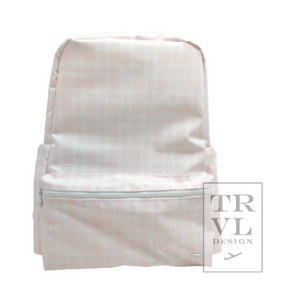 PIMLICO PLAID PINK BACKPACK