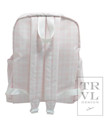 PIMLICO PLAID PINK BACKPACK