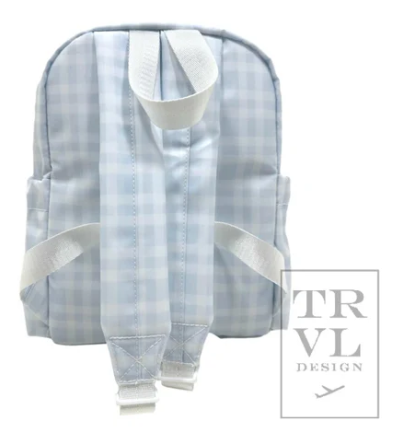 BLUE PIMLICO PLAID MINI BACKPACK