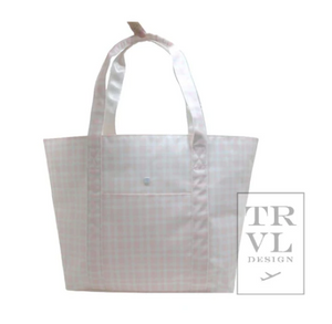 PINK PIMLICO PLAID X-LARGE TOTE