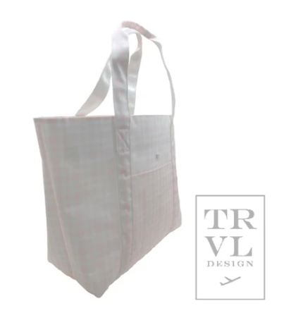 PINK PIMLICO PLAID X-LARGE TOTE