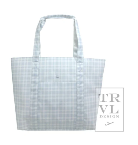 BLUE PIMLICO PLAID X-LARGE TOTE