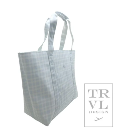 BLUE PIMLICO PLAID X-LARGE TOTE