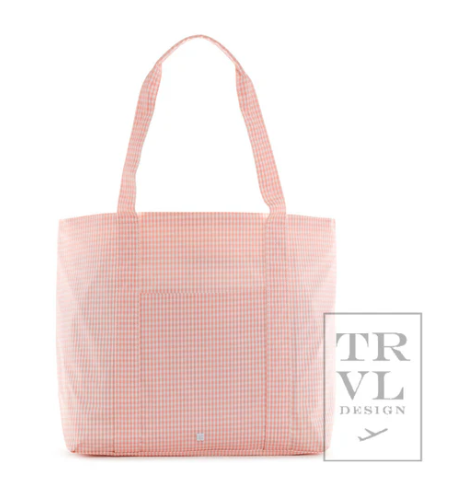 GINGHAM TAFFY X-LARGE TOTE