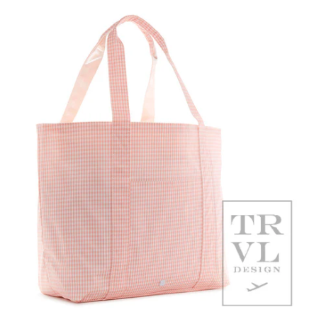 GINGHAM TAFFY X-LARGE TOTE