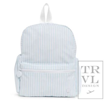 BLUE PIMLICO STRIPE MINI BACKPACK