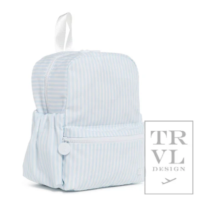 BLUE PIMLICO STRIPE MINI BACKPACK