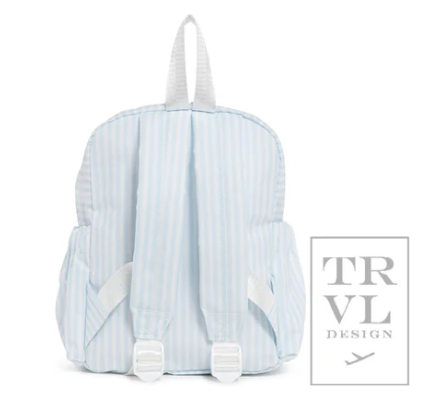 BLUE PIMLICO STRIPE MINI BACKPACK