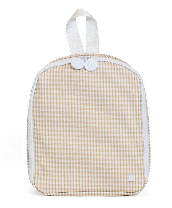 KHAKI GINGHAM BRING IT INSULATED BAG