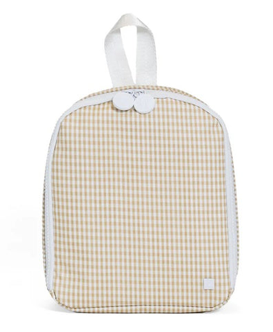 KHAKI GINGHAM BRING IT INSULATED BAG