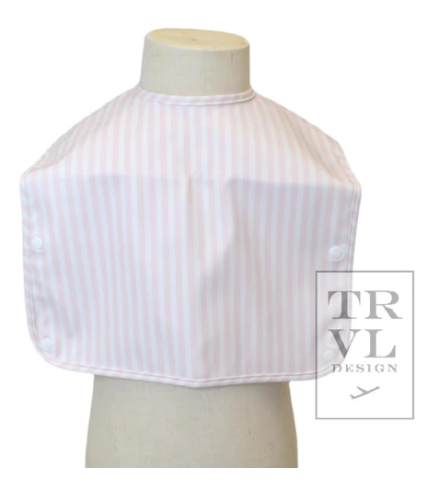 PIMLICO STRIPE PINK CLEAN UP BIB