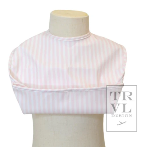 PIMLICO STRIPE PINK CLEAN UP BIB