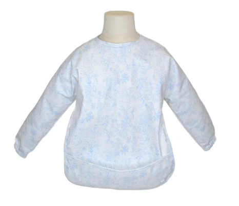 BLUE BUNNY TOILE SMOCK