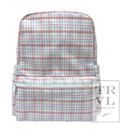 CLASSIC PLAID RED BACKPACK - NEW!