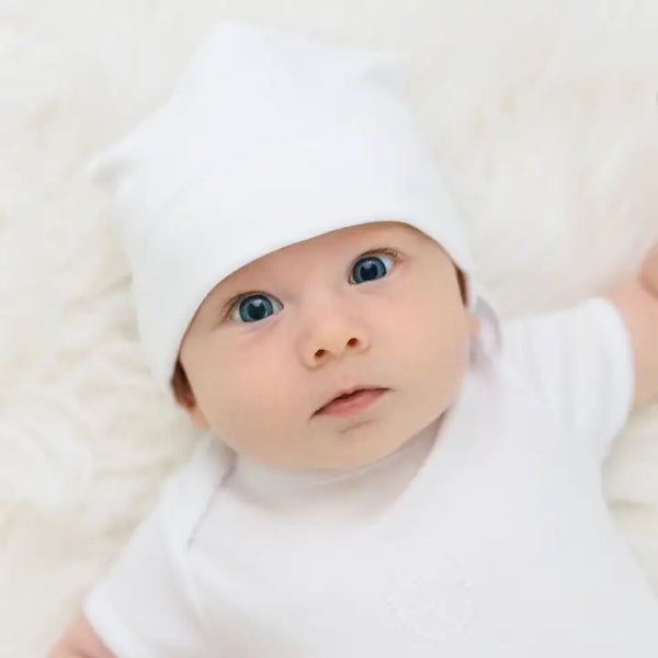 ESSENTIALS WHITE W/WHITE TRIM HAT