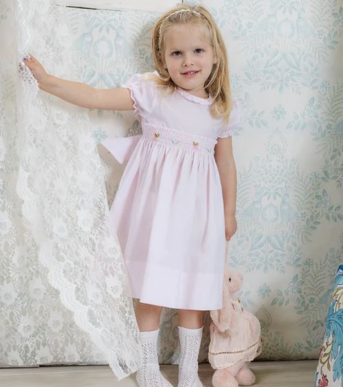 Girls Easter Bunny Smocked Dress - NEW! - PREORDER