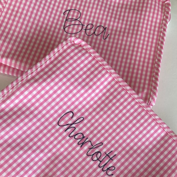 GINGHAM PINK ROADIE - LARGE