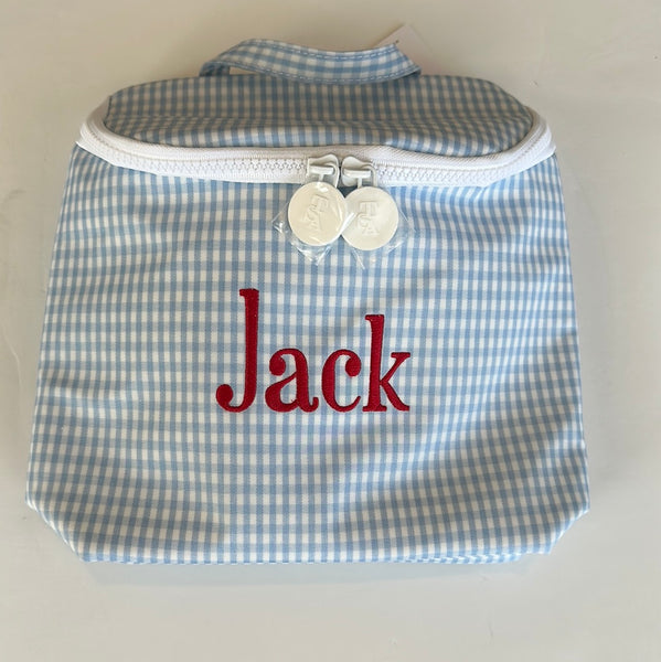 TAKE AWAY INSULATED BAG - GINGHAM MIST - NEW!