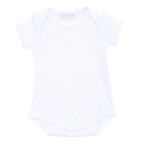 ESSENTIALS SHORT SLEEVE BODYSUIT - WHITE TRIM