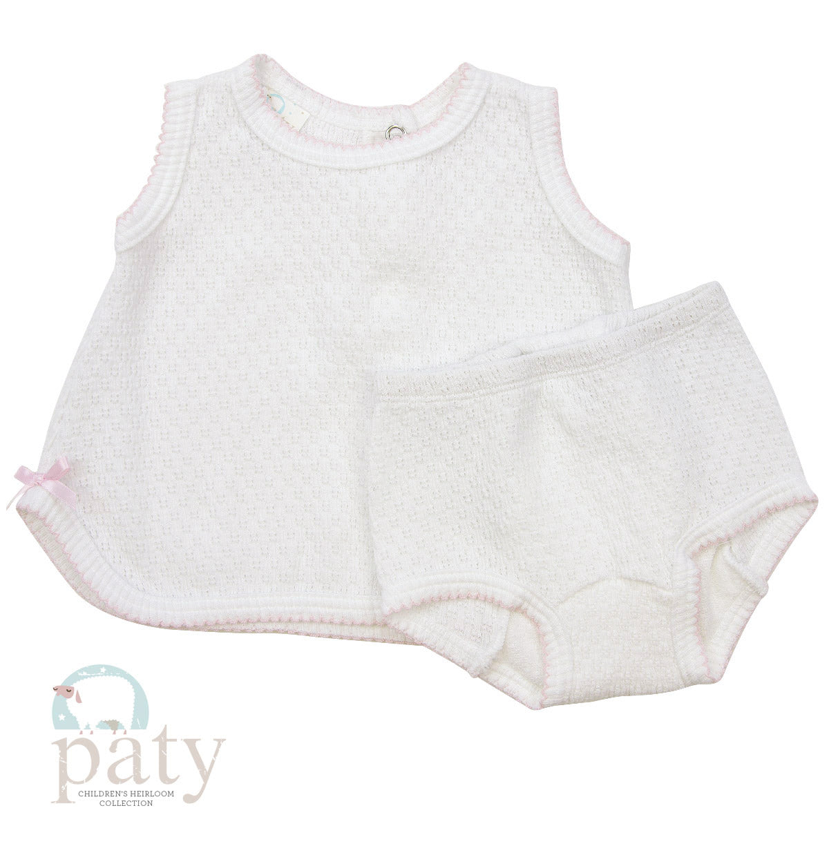 2PC SET, SLEEVELESS TOP W/ DIAPER COVER #136 - NEW!!
