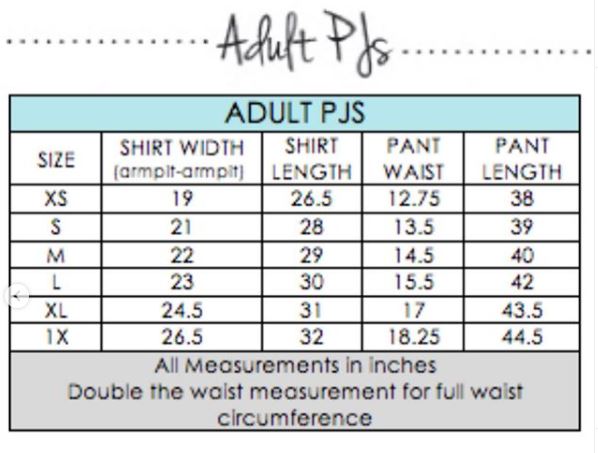 MATCHING CHRISTMAS FAMILY JAMMIES - ADULT