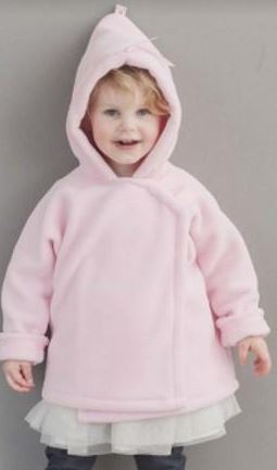 Baby girl fashion fleece coat