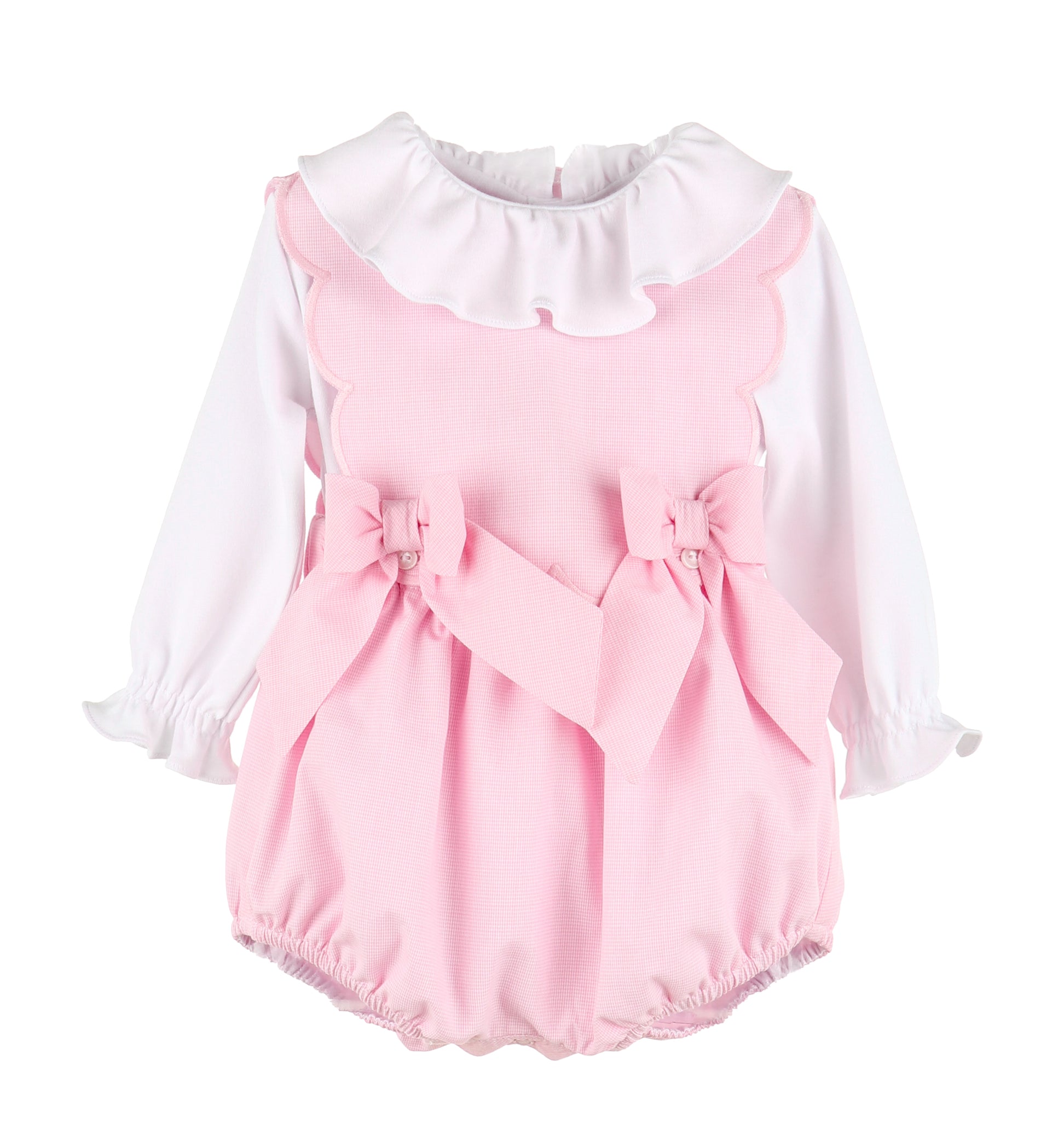 besonderer BABYTOOTH OG OVERALL - PINK Sorelle SL3305, Boutique Southern SCALLOP – Embroidery