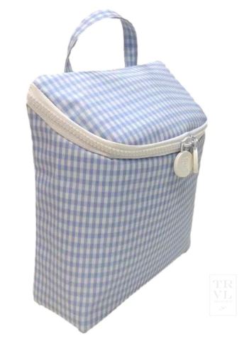 TAKE AWAY INSULATED BAG - GINGHAM MIST - NEW!