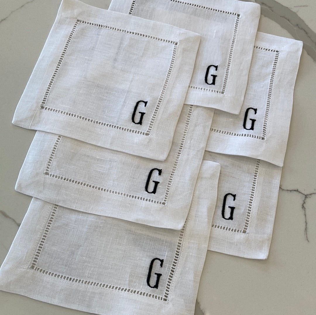 Southern Sorelle Embroidery Boutique Cocktail Napkins