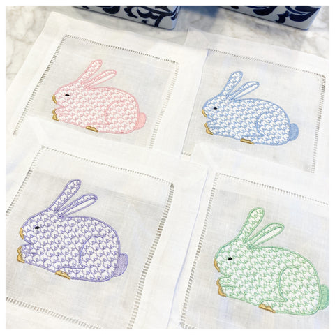 CHIC EASTER BUNNY COCKTAIL NAPKINS