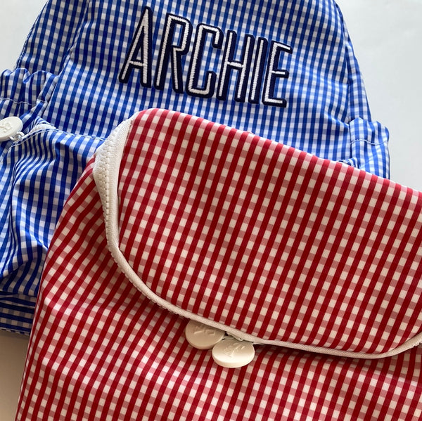 TAKE AWAY INSULATED BAG - GINGHAM RED