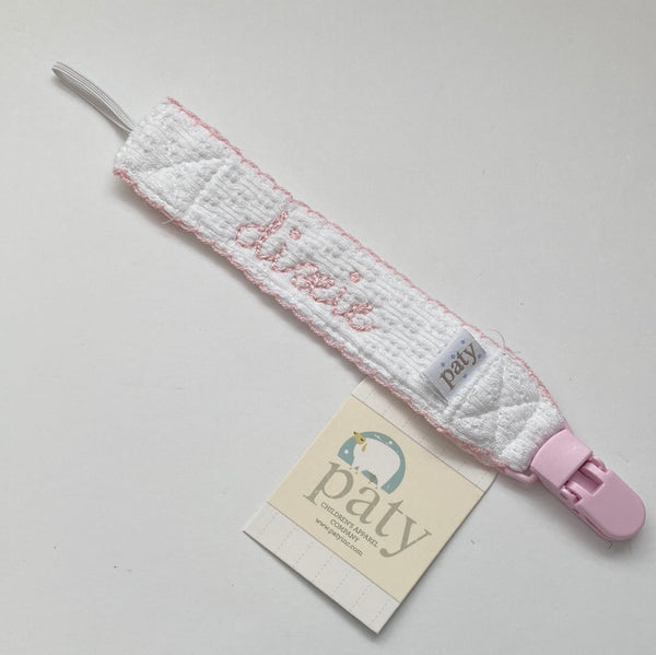 PACIFIER CLIP - PINK