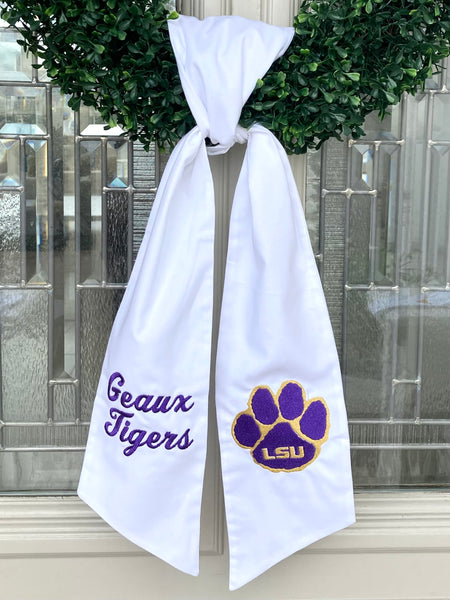 GAME DAY WREATH SASH (CUSTOM AVAILABLE)