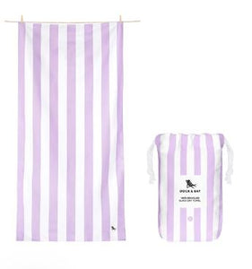 DOCK & BAY QUICK DRY BEACH TOWEL - LARGE - LOMBOK LILAC