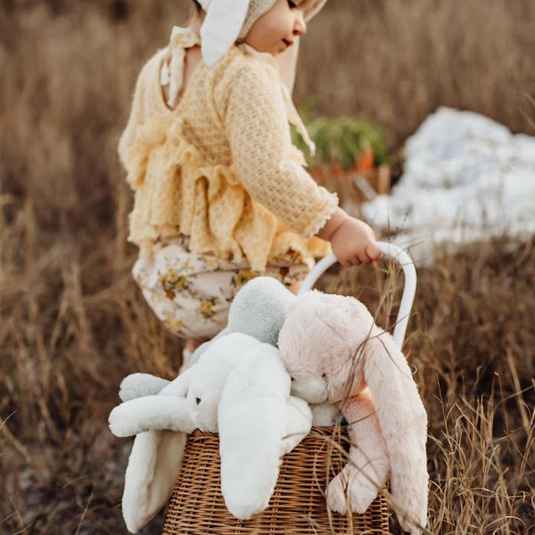 LITTLE NIBBLE 12" BUNNY - CREAM