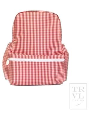 GINGHAM RED BACKPACK