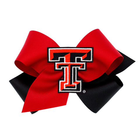 TEXAS TECH EMBROIDERED GAME DAY BOW - KING